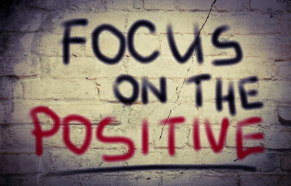 Pozitif kavram üzerinde odaklanmak — Stok fotoğraf