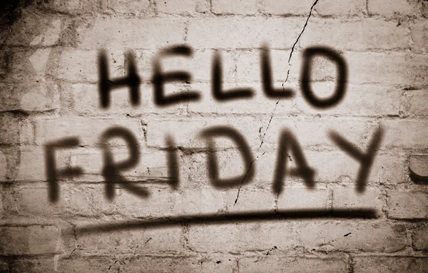 Hello Friday Concept — Stock Photo, Image