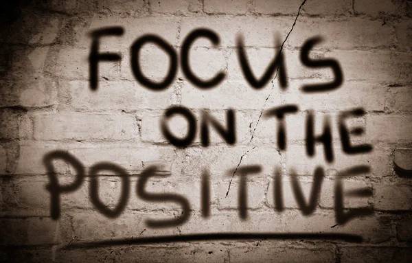 Focus On The Positive Concept — Stock Photo, Image