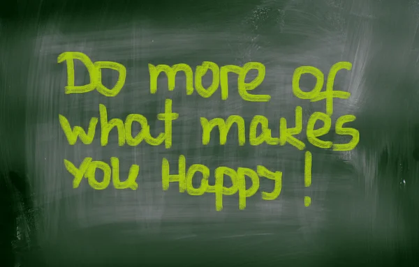Tee enemmän siitä, mikä tekee sinut onnelliseksi — kuvapankkivalokuva