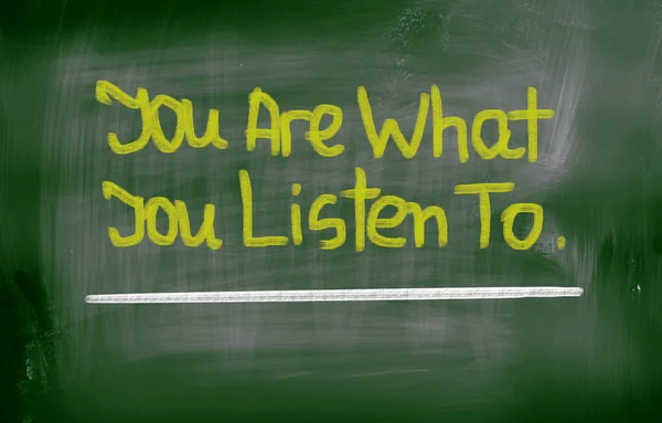 You Are What You Listen To Concept — Stock Photo, Image