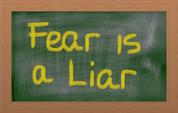 La paura è un concetto bugiardo — Foto Stock
