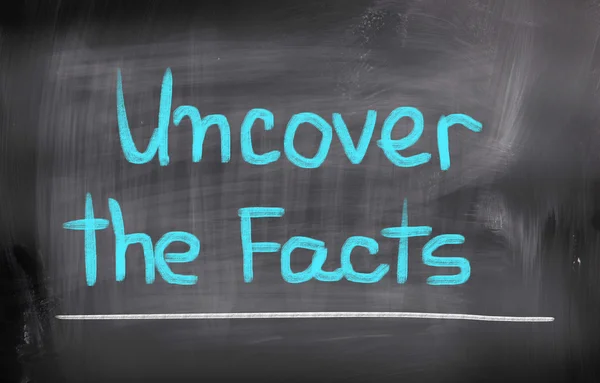 Uncover The Facts Concept — Stock Photo, Image