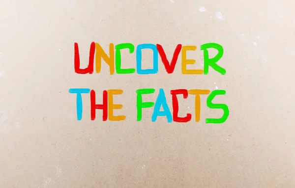 Uncover The Facts Concept — Stock Photo, Image