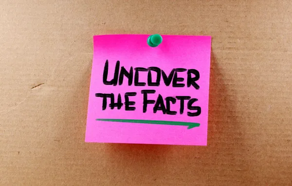 Uncover The Facts Concept — Stock Photo, Image