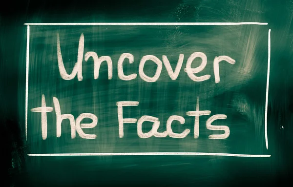 Uncover The Facts Concept — Stock Photo, Image