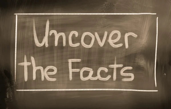 Uncover The Facts Concept — Stock Photo, Image