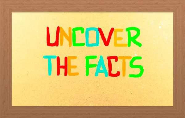 Uncover The Facts Concept — Stock Photo, Image