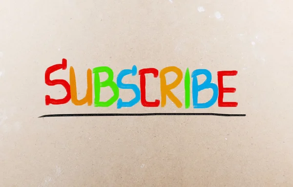 Subscribe Concept — Stock Photo, Image