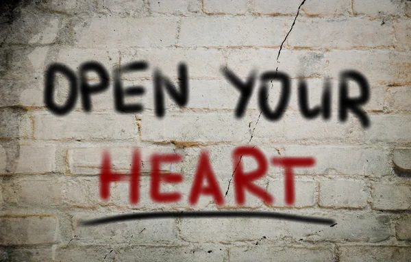 Open Your Heart Concept — Stock Photo, Image