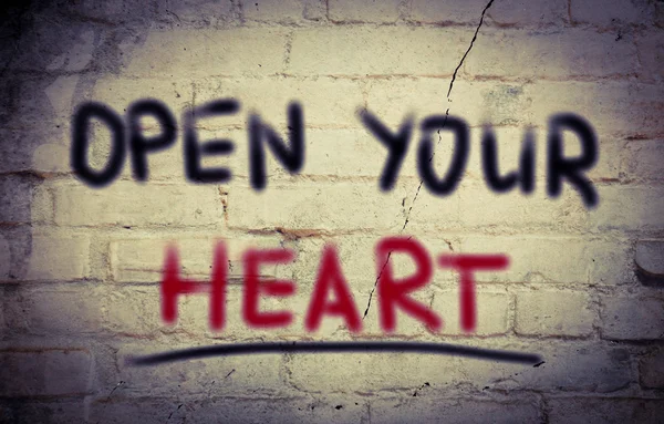 Ouvrez votre concept de coeur — Photo
