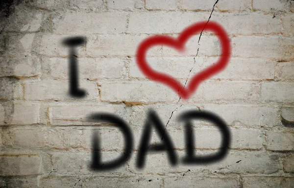 I Love Dad Concept — Stock Photo, Image