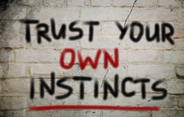 Trust Your Own Instincts Concept clipart