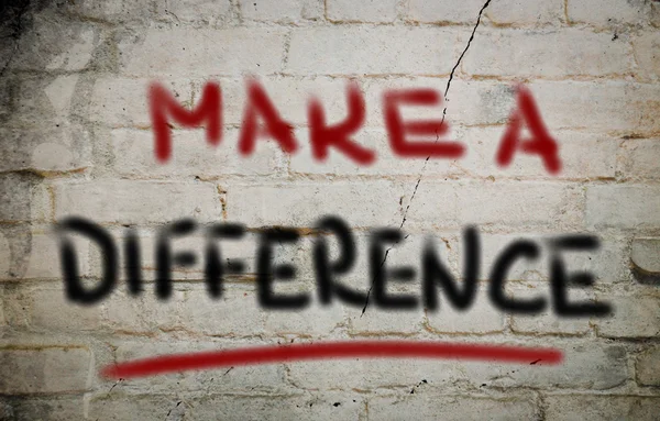 Make A Difference Concept — Stock Photo, Image