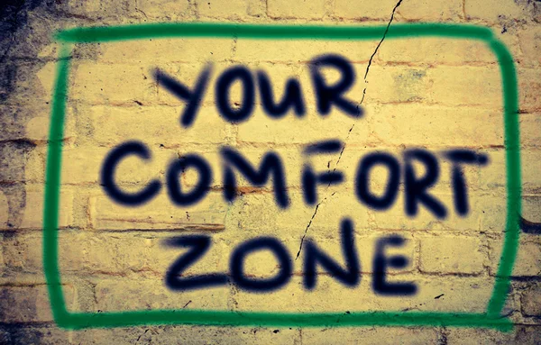 Seu conceito de zona de conforto — Fotografia de Stock