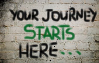 Your Journey Starts Here Concept clipart