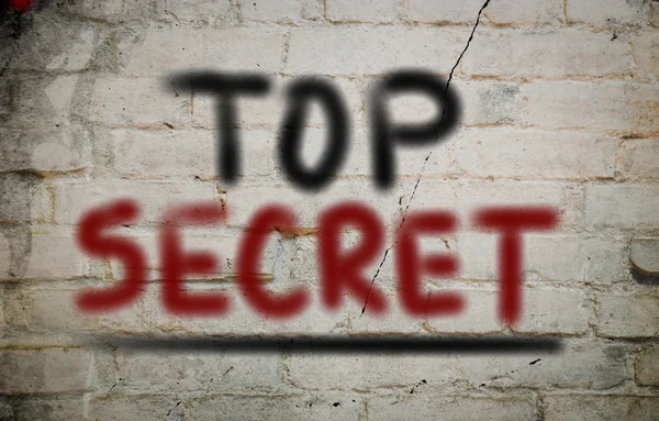 Top secrect koncept — Stockfoto