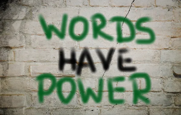 Words Have Power Concept — Stock Photo, Image