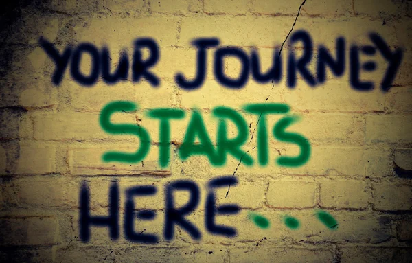 Your Journey Starts Here Concept — Stock Photo, Image