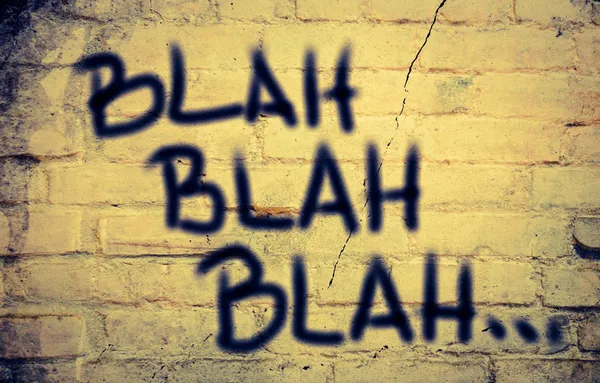 Blah Blah Blah Concetto — Foto Stock