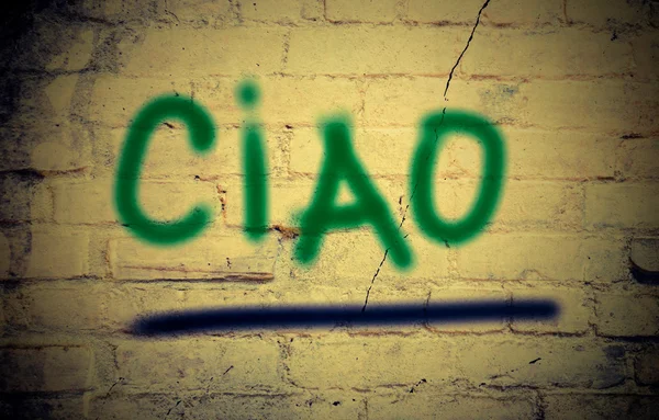 Ciao 的概念 — 图库照片