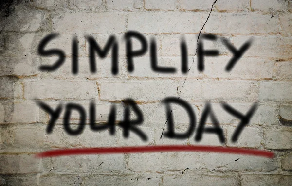 Simplify Your Day Concept — Stock Photo, Image