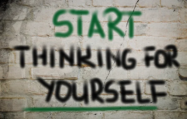 Start Thinking For Youself Concept — Stock Photo, Image