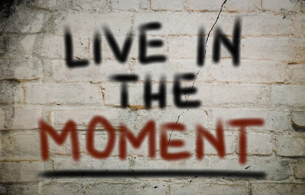 Live im Moment Konzept — Stockfoto