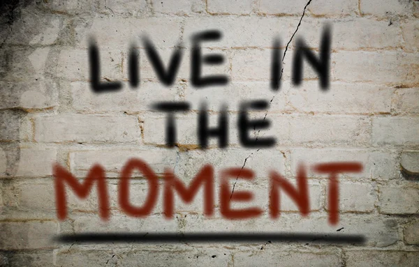 Live In The Moment Concept — Stock Photo, Image