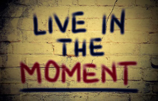 Live In The Moment Concept — Stock Photo, Image