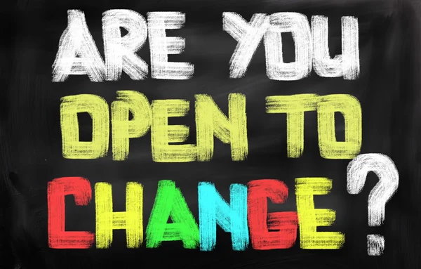 Are You Open To Change Concept — Stock Photo, Image