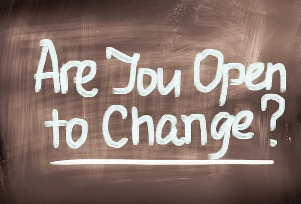 Are You Open To Change Concept — Stock Photo, Image