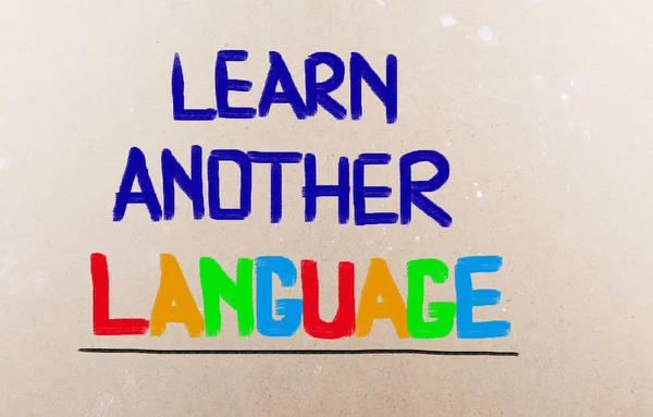 Leer een andere taal concept — Stockfoto