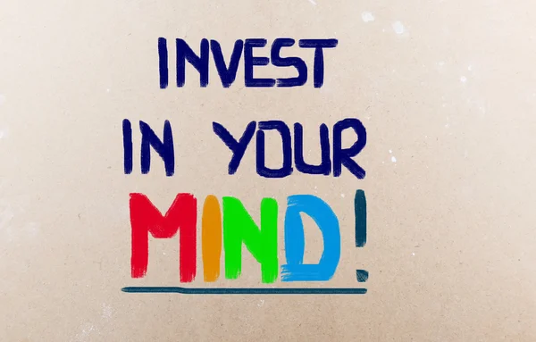 Invierte en tu mente Concent — Foto de Stock