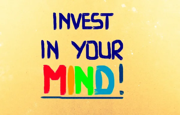Invierte en tu mente Concent — Foto de Stock