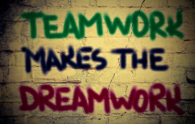 Teamwork Makes The Dreamwork Concept clipart