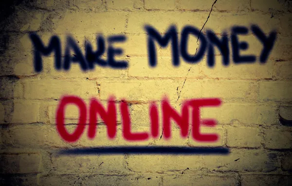 Make money online koncepció — Stock Fotó