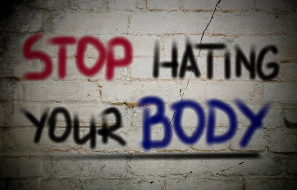 Stop Hating Your Body Concept — Stock Photo, Image