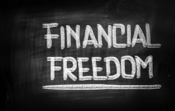 Концепция финансовой свободы — стоковое фото