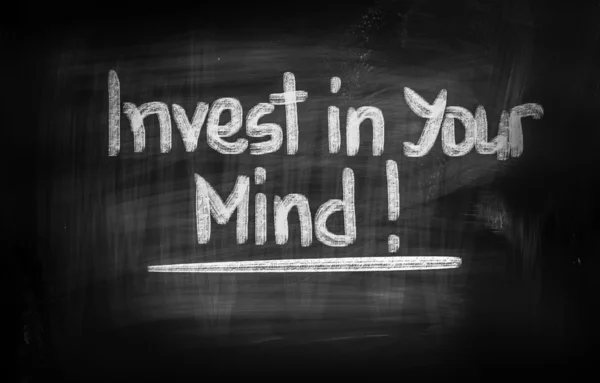 Investeer in je geest concept — Stockfoto