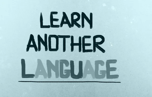 Aprender otro concepto de idioma — Foto de Stock