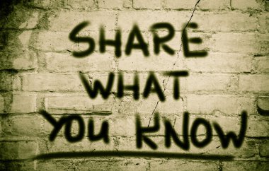 Share What You Know Concept clipart