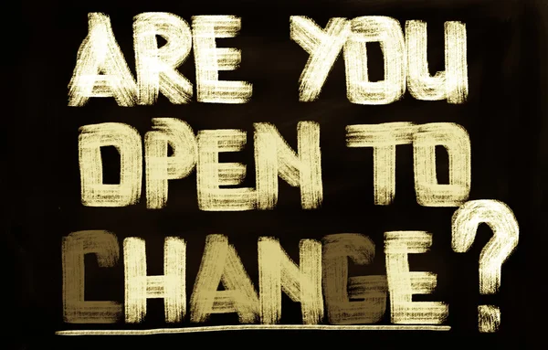 Are You Open To Change Concept — Stock Photo, Image