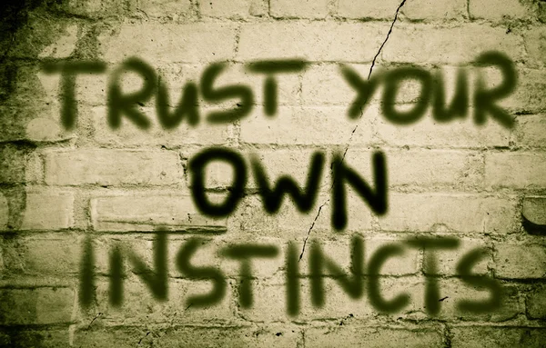 Εμπιστοσύνη σας ένστικτα έννοια — Φωτογραφία Αρχείου