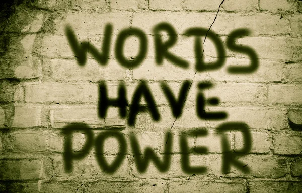 Words Have Power Concept — Stock Photo, Image