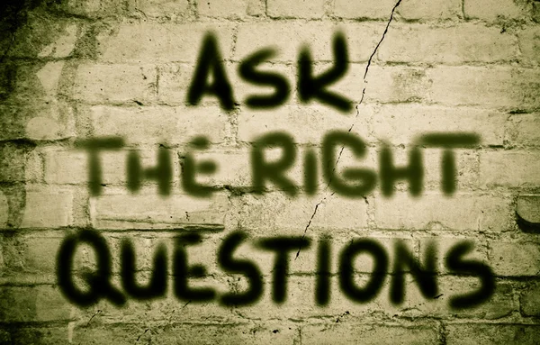 Ask The Right Questions Concept — Stock Photo, Image