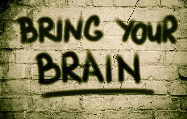 Bring Your Brain Concept — Stock Photo, Image