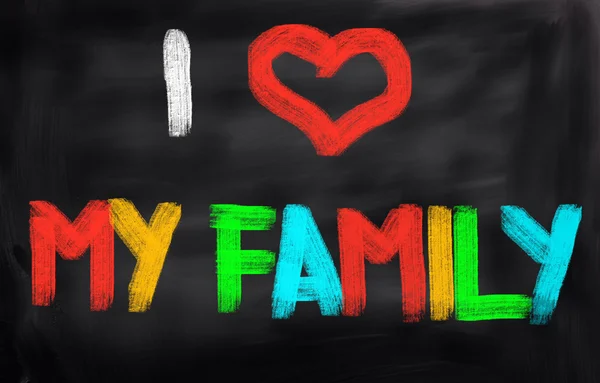 Amo il mio concetto di famiglia — Foto Stock