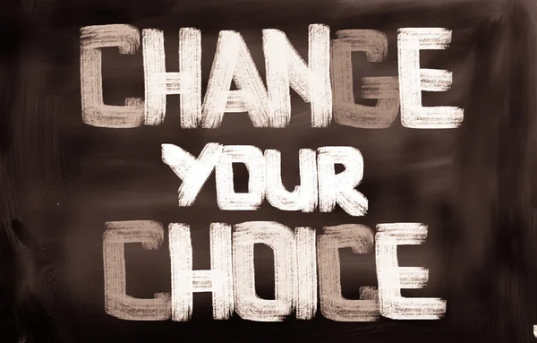 Cambia il tuo concetto di scelta — Foto Stock