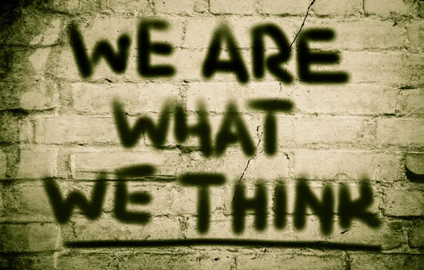 We Are What We Think Concept — Stock Photo, Image